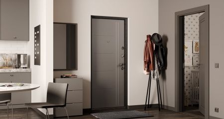 Двери Delta в стиле современного города.