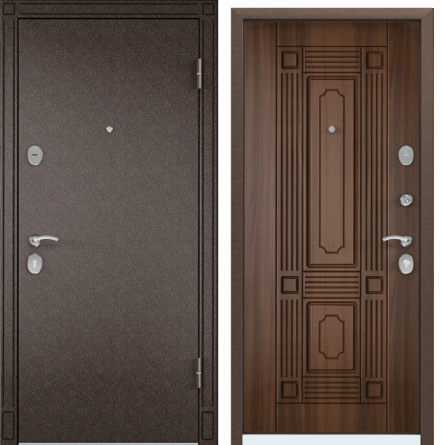 Дверь DELTA 07  86 L лев. медь RGSO  КТ  Дуб медовый СК4 хром накл