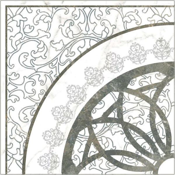 Плитка ROME серая декор-2 (450х450) керамогранит - сорт 1 45459