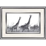 Вставка "Танзания D1" жираф (250х350)  Люкс 15250350
