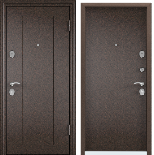 Дверь DELTA STEEL М (950, 2050, L, медь, RGSO, медь, , хром, НАКЛ,)