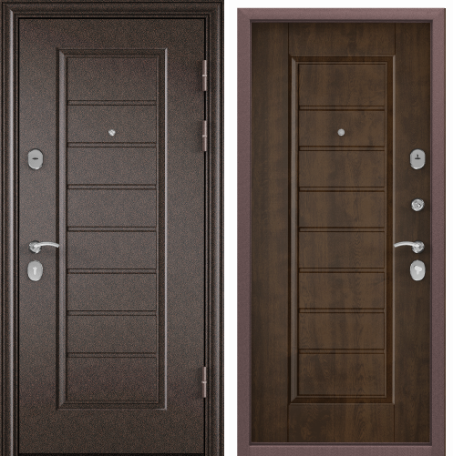 Дверь DELTA 07M  86 R прав.черный шелк VDM-2,КТ Орех грецкий,СК5-Sхром накл.(с нерж.порогом)