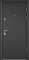 Дверь ULTIMATUM МP 95 L лев черный шелк ПВХ Бел  шамбори КВ-23П хром накл черный шелк RAL9005