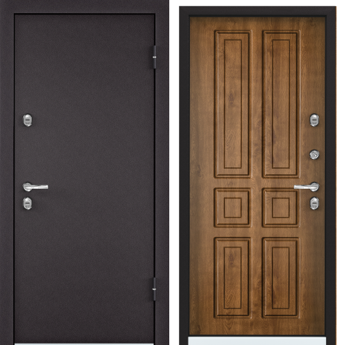 Дверь SNEGIR 20 МР (950, 2050, L, 8019,-, КТ Дуб медовый, S20-08, хром, НАКЛ,-,- ) (RAL 8019)