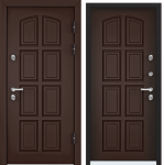 Дверь SNEGIR 60 РР (880,2050,R,8017 Коричневый,TS-6,Коричневый, TS6 хром НАКЛ НК2