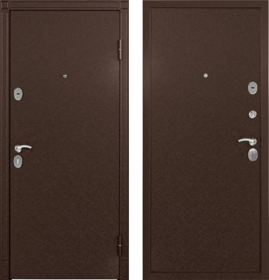 Дверь СТЕЛ-металл 86 R прав.медь. хром.НАКЛ,медь