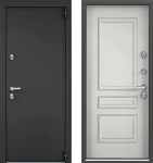 Дверь SNEGIR PRO MP (950, 2050, R, темно-серый букле графит, -, ПВХ Ферро, S60-C3, хром, НАКЛ, -,