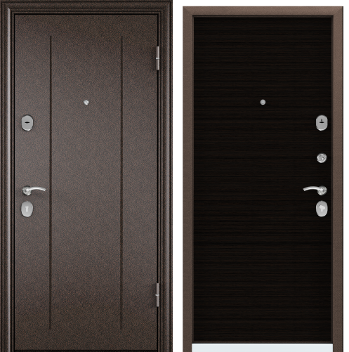 Дверь DELTA-M 10 (950, 2050, L, медь, RGSO, ПВХ венге поперечное, DPC-1W. хром, НАКЛ, )