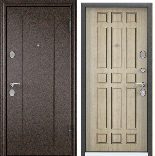 Дверь DELTA 10 86 L медь RGSO ПВХ БЕЛ венге D3. хром накл