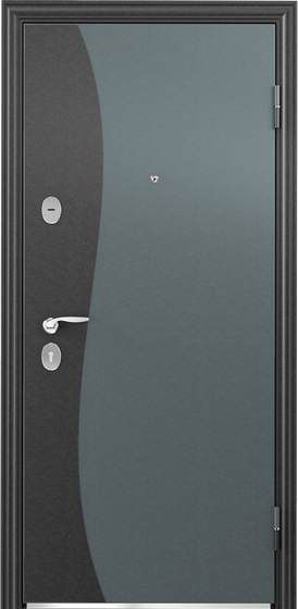 Дверь SIGMA color 95 L лев.темно-серый муар.SP-8B.ПВХ венге Поперечное D8 хром накл