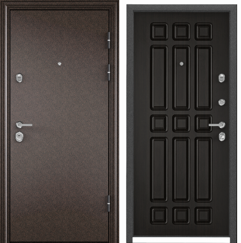 Дверь ULTIMATUM MP (1000, 2050, R, медь, , ПВХ венге, КВ-6, хром, НАКЛ,)