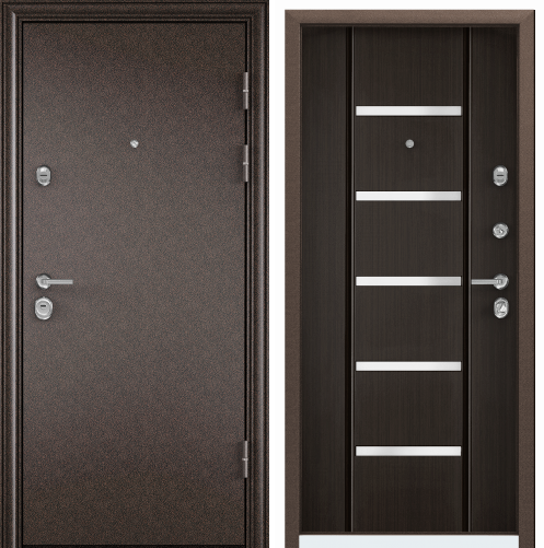 Дверь ULTIMATUM MP (880, 2050, L, медь, , ПВХ венге, КВ-27П, хром, НАКЛ, )