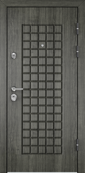 Дверь ULTIMATUM PP (880, 2050, R ,КТ Дуб пепельный, КВ-2,КТ Дуб бежевый, КВ-11, хром,НАКЛ НК2)