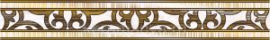 Бордюр "Абсолют G" (500х75) с золотом Люкс 2550075
