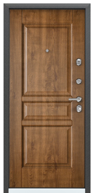 Дверь ULTIMATUM-М МР 88 R черный шелк.FL-1, ПТ_кт Дуб медовый, РК-8U.хром накл черный шелк