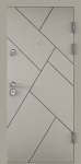 Дверь ULTIMATUM-М PP 88 L лев.ПВХ Кремовй ликер,КВ-35,Кремовый ликер,КВ-35 хром накл НК2 черный шелк