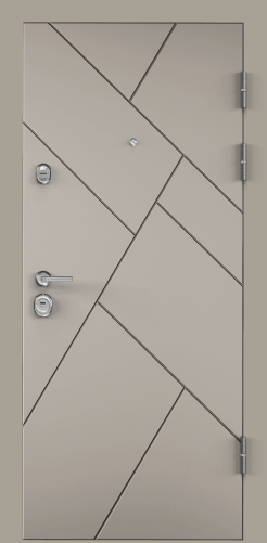 Дверь ULTIMATUM-М PP 88 L лев.ПВХ Кремовй ликер,КВ-35,Кремовый ликер,КВ-35 хром накл НК2 черный шелк