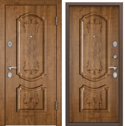 Дверь СТЕЛ-РР 86 R прав.ПТ_кт Дуб медовый,TST-1 ,хром накл.НК2,ПТ_кт Дуб медовый