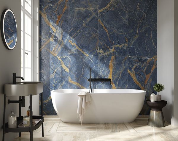 плитка 600х1200мм BARI синяя керамогранит - сорт 1