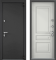 Дверь SNEGIR PRO MP (950, 2050,R,темно-серый букле графит ПВХ Крема S60-L4 хром НАКЛ
