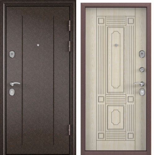 Дверь DELTA 07  95 L лев.RGSO медь,Дуб НОРД,СК4,хром,накл