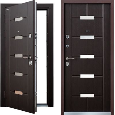 Дверь PROFESSOR-3 02 95 R прав. ПВХ венге NEO-1 хром накл НК2 ПВХ венге темный