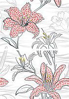 Вставка "Селеста D1" (280х400) панно из 2-пл. 560х400 мм красная Люкс 4280400