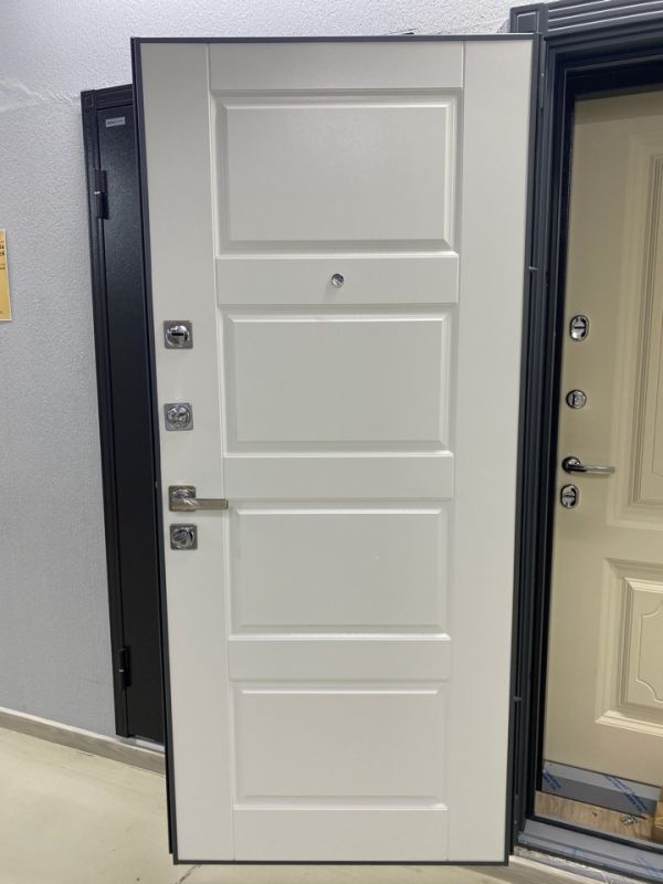 Дверь SUPER OMEGA 100 (950, 2050, L, Колоре гриджио, -, КТ Белый, SO-UC-1, хром, НАКЛ, РУСТ, -) (Кол