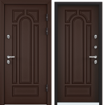 Дверь SNEGIR 60 РР (880,2050,L,8017 Коричневый,TS-7,Коричневый, TS7 хром НАКЛ,НК2