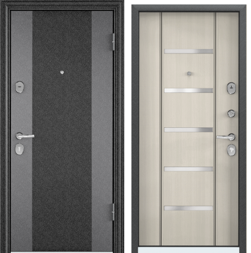 Дверь DELTA M 88 L лев . LUX color черн.шелк,SP-9G.ПВХ БЕЛ перламутр,D10хром накл.