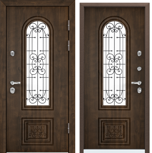 Дверь PROFESSOR-3 02 HOME-1 PP 95 R прав. KT Орех грецкий WIN-1 KT Орех грецкий