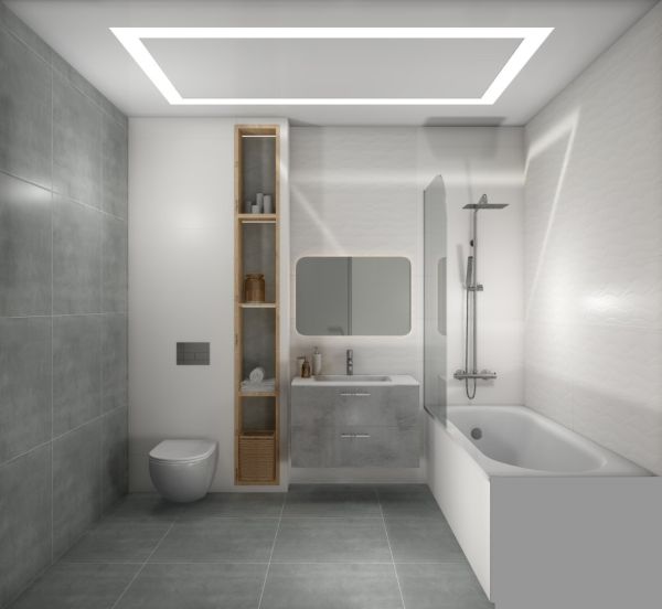 Плитка керамическая глазурованная для стен Brilliant  Grystal White W M/STR 300*900 R Glossy 1