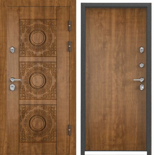 Дверь ULTIMATUM PP Панель влагостойкая 95 L лев. КТ Дуб медовый, КВ-1,  КТ Дуб медовый, КВ-5