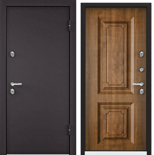 Дверь SNEGIR 20 МР (950,2050,L 8019 КТ, Дуб медовый, S20-02. хром НАКЛ