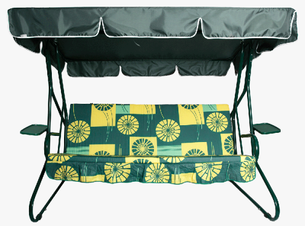 Качели садовые "Люкс-2" с588 ткань 3403/3, зеленый