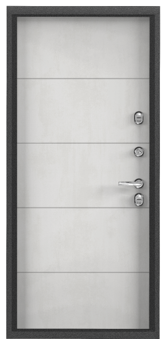 Дверь SNEGIR PRO MP (950, 2050, L, темно-серый букле графит, -, ПВХ Бетон известковый ,S60-HT1, хром