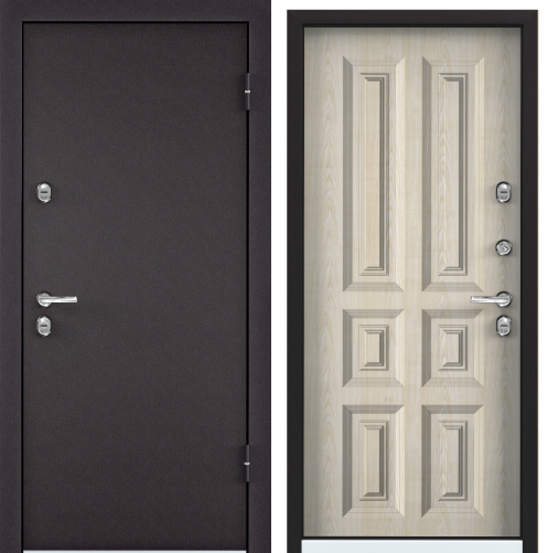 Дверь SNEGIR 20 МР 95 L лев. 8019КТ Дуб бежевый, S20-01. хром НАКЛ