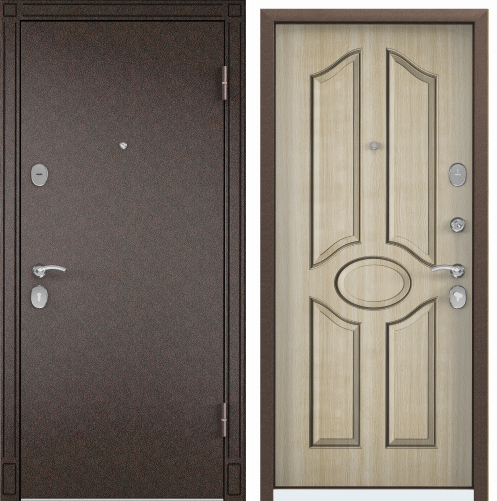 Дверь СТЕЛ-07 (86 R прав. ПВХ БЕЛ венге  СК1  хром накл)