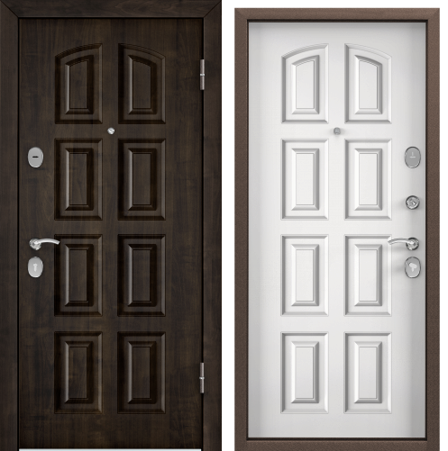 Дверь СТЕЛ-РР (860, 2050, R, КТ Дуб мореный,TST-2, КТ Белый, TST-2, хром, НАКЛ, НК2,КТ Дуб мореный)