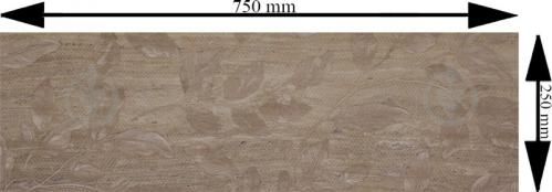 Travertine Intarsia  Gold W DEC M  250*750 NR Satin 1