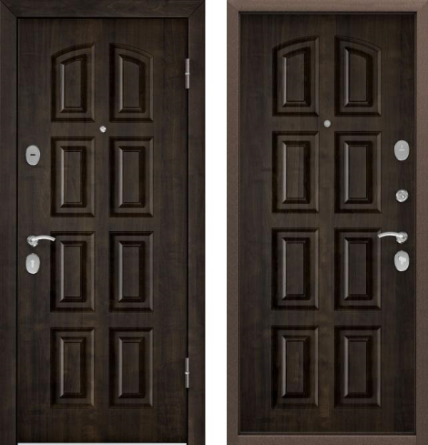 Дверь СТЕЛ-РР(950, 2050, L, КТ Дуб мореный,TST-2,КТ Дуб мореный,TST-2,хром,НАКЛ, НК2,КТ Дуб мореный)