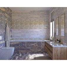 Вставка "Элегия D2" (300х600) с платиной Люкс 5300600