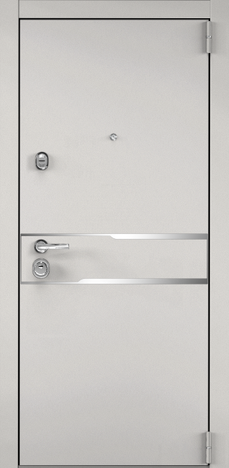 Дверь SUPER OMEGA 100 (950,2050,R,Колоре бьянко,SP-17,СТ Милк матовый,SO-HT-3,хром,НАКЛ,-,-)