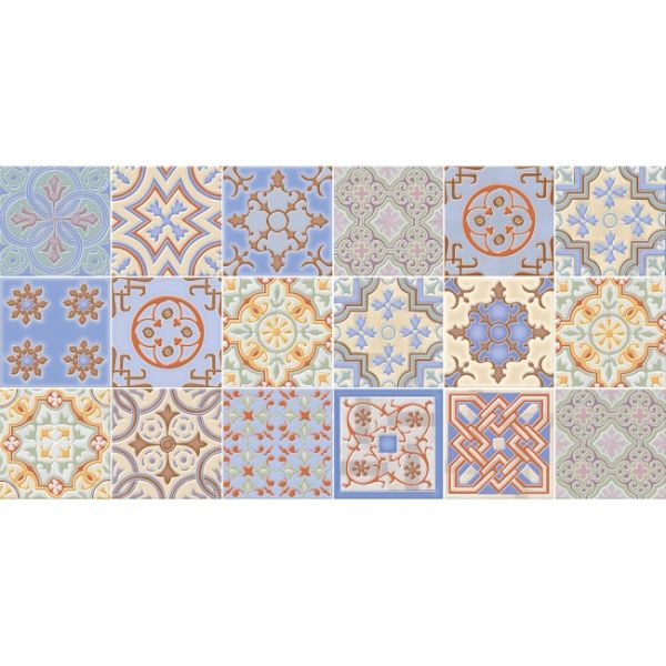 Плитка обл. "Валенсия" (250х500) синяя Люкс 1,2525050054