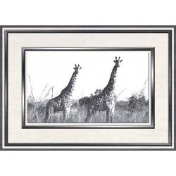 Вставка "Танзания D" зебра (250х350)  Люкс 15250350