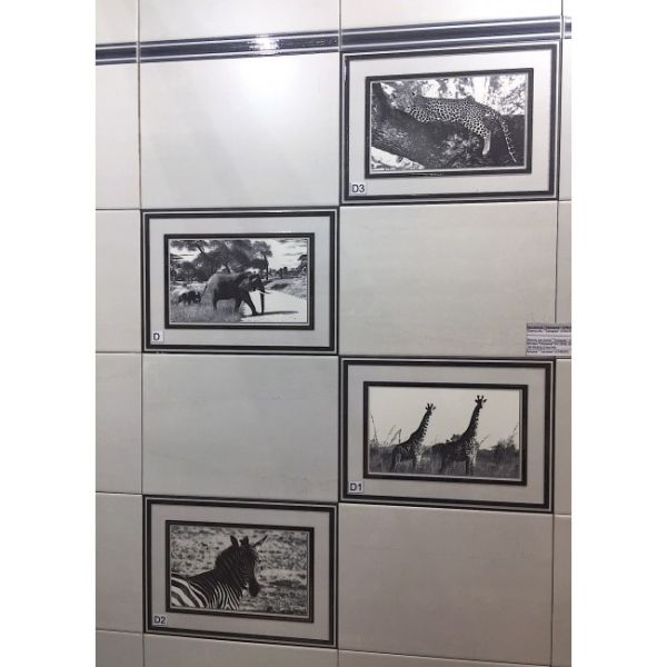 Вставка "Танзания D" зебра (250х350)  Люкс 15250350